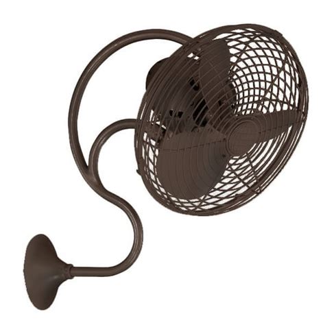 melody textured bronze wall mount fan